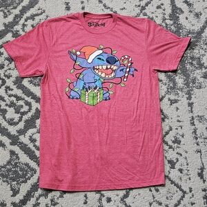 Disney Stitch Christmas T-Shirt -‎ Red